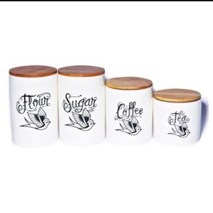 Sourpuss Sparrow Kitchen Canister Set
